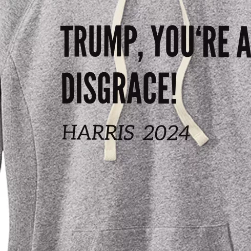 Debate Trump A Disgrace Kamala Harris Women's Fleece Hoodie