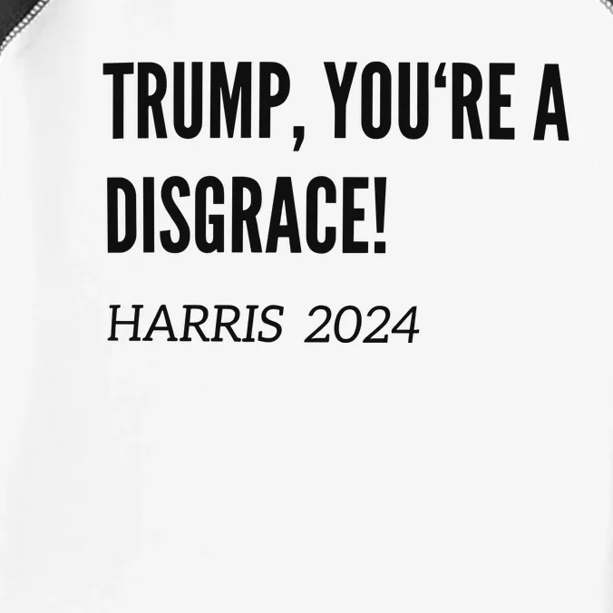 Debate Trump A Disgrace Kamala Harris Infant Baby Jersey Bodysuit