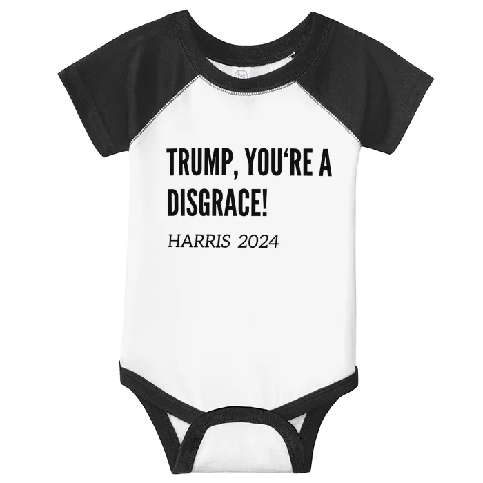 Debate Trump A Disgrace Kamala Harris Infant Baby Jersey Bodysuit