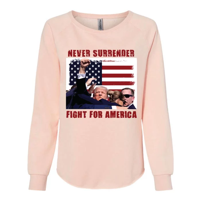 Donald Trump Assassination Womens California Wash Sweatshirt