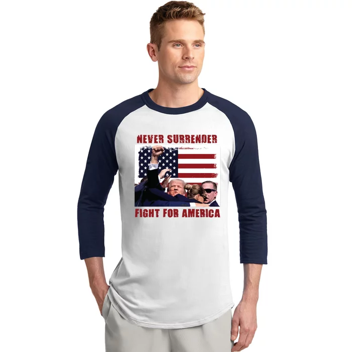 Donald Trump Assassination Baseball Sleeve Shirt