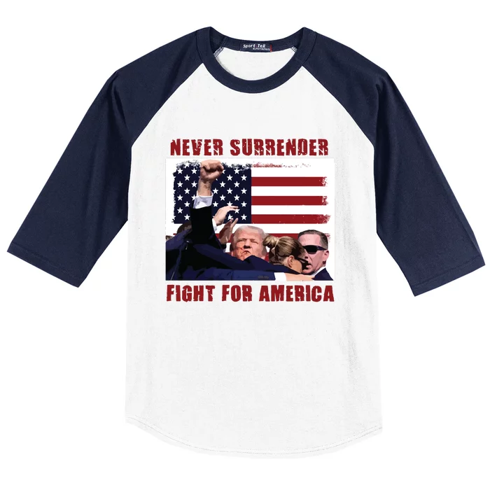 Donald Trump Assassination Baseball Sleeve Shirt