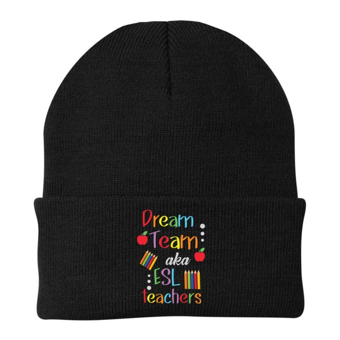 Dream Team AKA ESL Teachers Cute Educators Knit Cap Winter Beanie