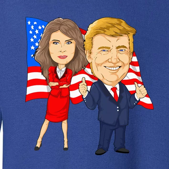 Donald Trump And Melania Trump Potus Flotus Usa Toddler Sweatshirt