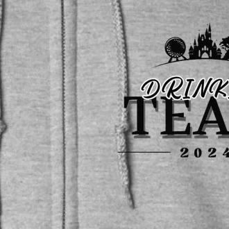 Drinking Team Assemble Full Zip Hoodie