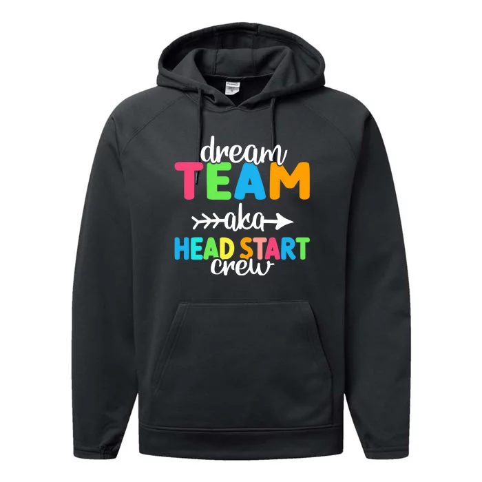 Dream Team aka Head Start Crew Teacher Preschool Performance Fleece Hoodie