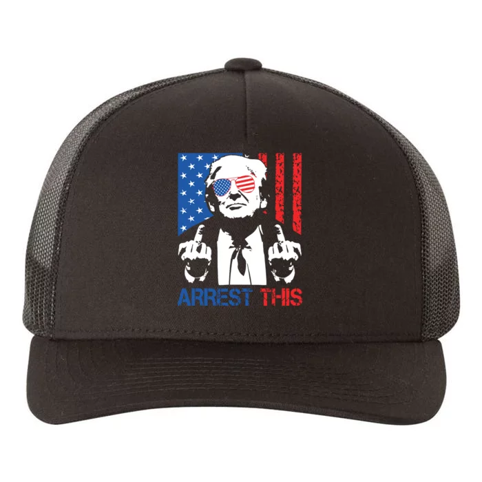 Donald Trump Arrest This Fingers 2024 Election Pro Trump Yupoong Adult 5-Panel Trucker Hat