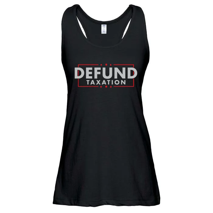 Defund Taxation Antigovernment Antiirs Taxes Ladies Essential Flowy Tank