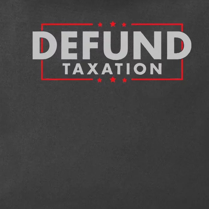 Defund Taxation Antigovernment Antiirs Taxes Zip Tote Bag