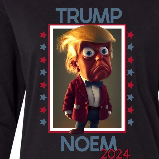 Donald Trump And Kristi Noem Election 2024 Funny Gift Womens Cotton Relaxed Long Sleeve T-Shirt