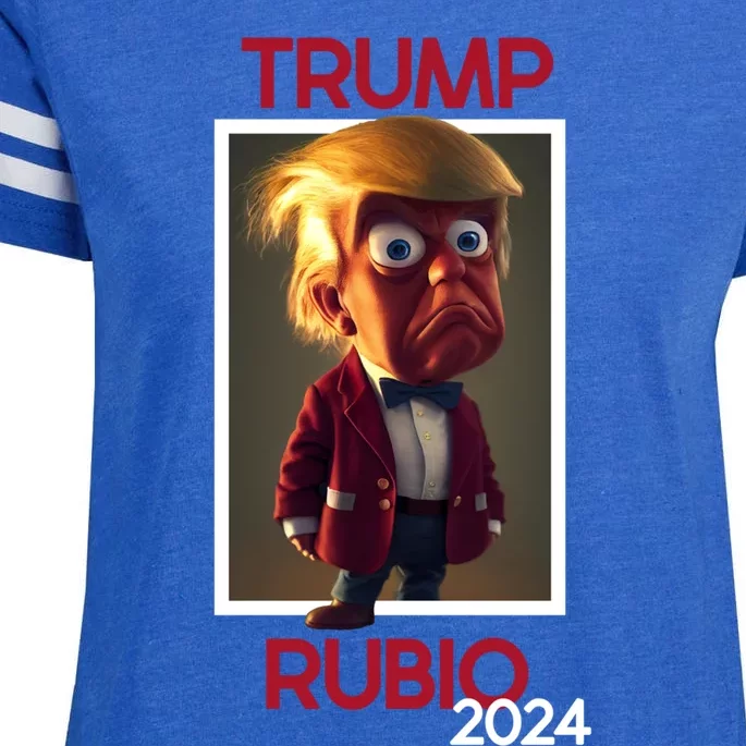 Donald Trump And Marco Rubio Election 2024 Cute Gift Enza Ladies Jersey Football T-Shirt