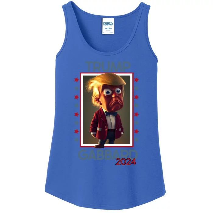 Donald Trump And Tulsi Gabbard Election 2024 Funny Gift Ladies Essential Tank