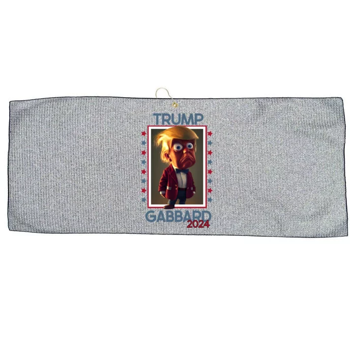 Donald Trump And Tulsi Gabbard Election 2024 Funny Gift Large Microfiber Waffle Golf Towel