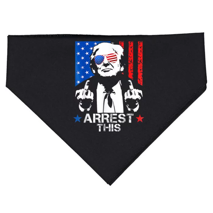 Donald Trump Arrest This Funny 2024 Election USA-Made Doggie Bandana