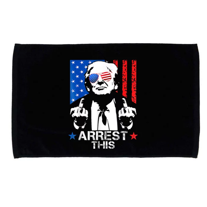 Donald Trump Arrest This Funny 2024 Election Microfiber Hand Towel