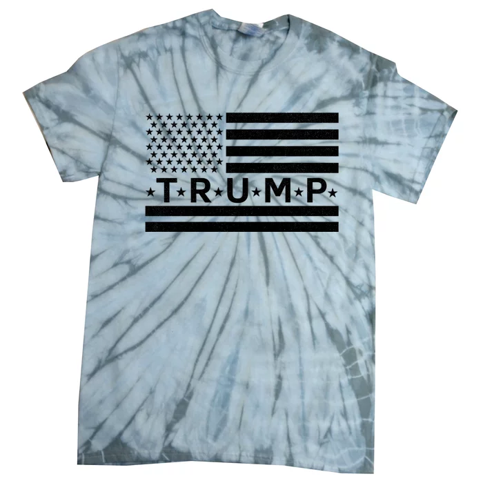 Donald Trump American Flag Rambling Republican Tie-Dye T-Shirt