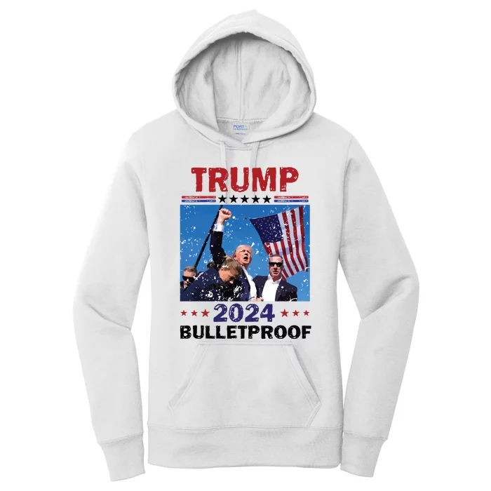 Donald Trump Assassination Still Standing Trump Shooting Women's Pullover Hoodie