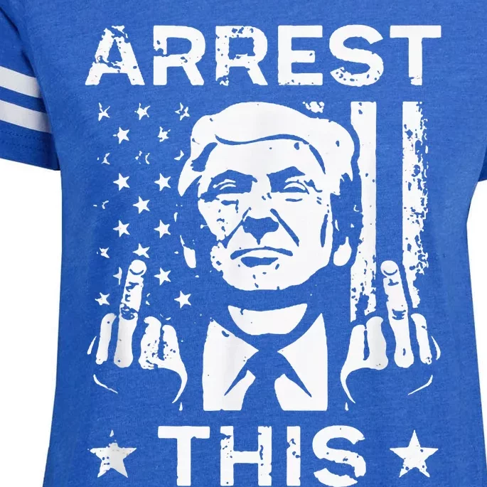 Donald Trump Arrest This Fingers 2024 Election Enza Ladies Jersey Football T-Shirt