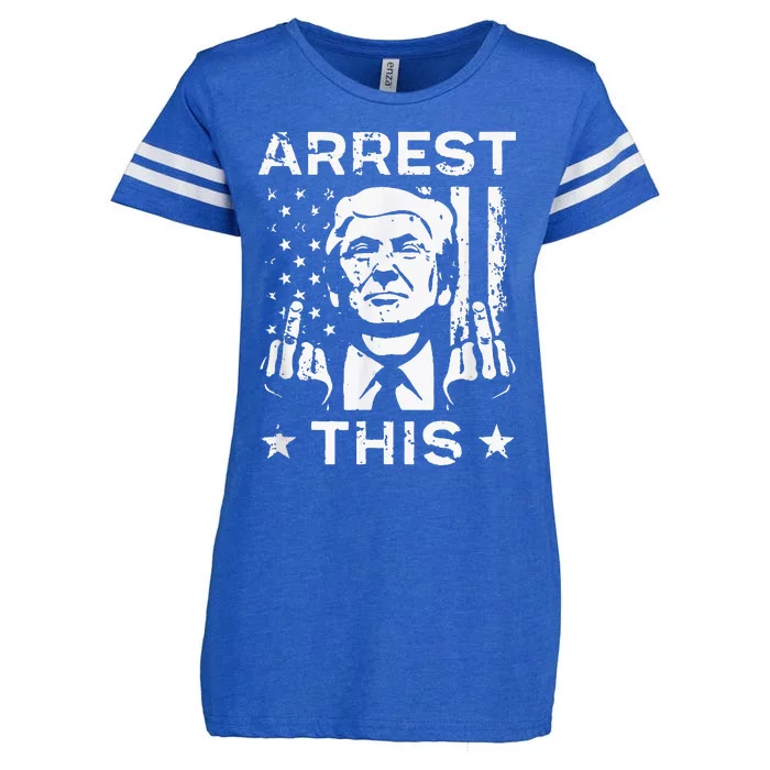 Donald Trump Arrest This Fingers 2024 Election Enza Ladies Jersey Football T-Shirt