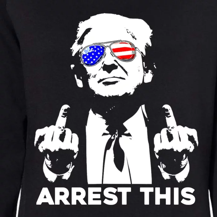 Donald Trump Arrest This Fingers 2024 Election Womens California Wash Sweatshirt