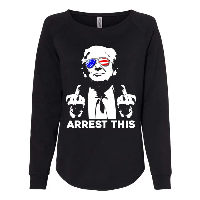 Donald Trump Arrest This Fingers 2024 Election Womens California Wash Sweatshirt