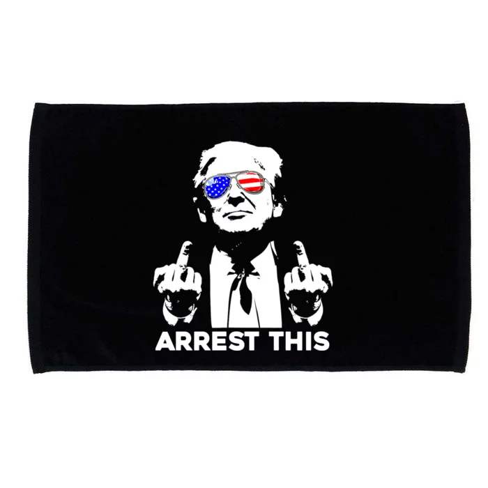 Donald Trump Arrest This Fingers 2024 Election Microfiber Hand Towel