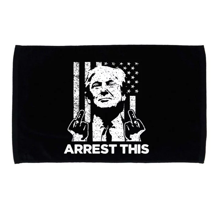 Donald Trump Arrest This Fingers 2024 Election Microfiber Hand Towel