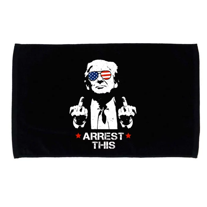 Donald Trump Arrest This Funny 2024 Election Microfiber Hand Towel