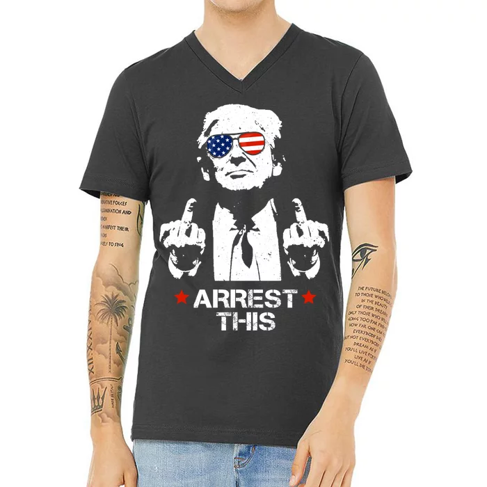 Donald Trump Arrest This Funny 2024 Election V-Neck T-Shirt