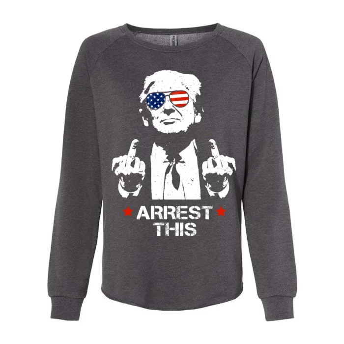 Donald Trump Arrest This Funny 2024 Election Womens California Wash Sweatshirt