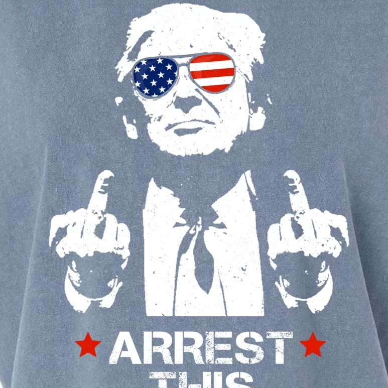 Donald Trump Arrest This Funny 2024 Election Garment-Dyed Women's Muscle Tee