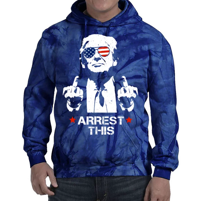 Donald Trump Arrest This Funny 2024 Election Tie Dye Hoodie