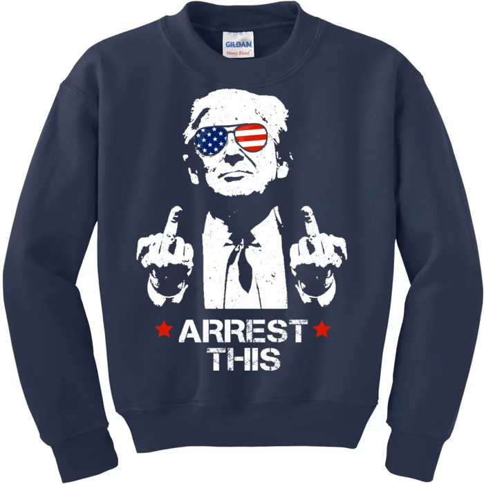 Donald Trump Arrest This Funny 2024 Election Kids Sweatshirt