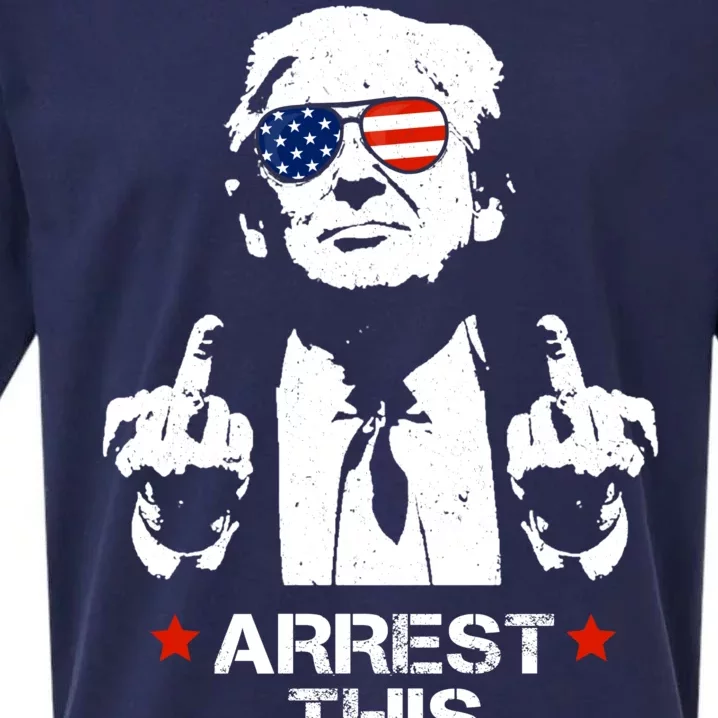 Donald Trump Arrest This Funny 2024 Election Sueded Cloud Jersey T-Shirt