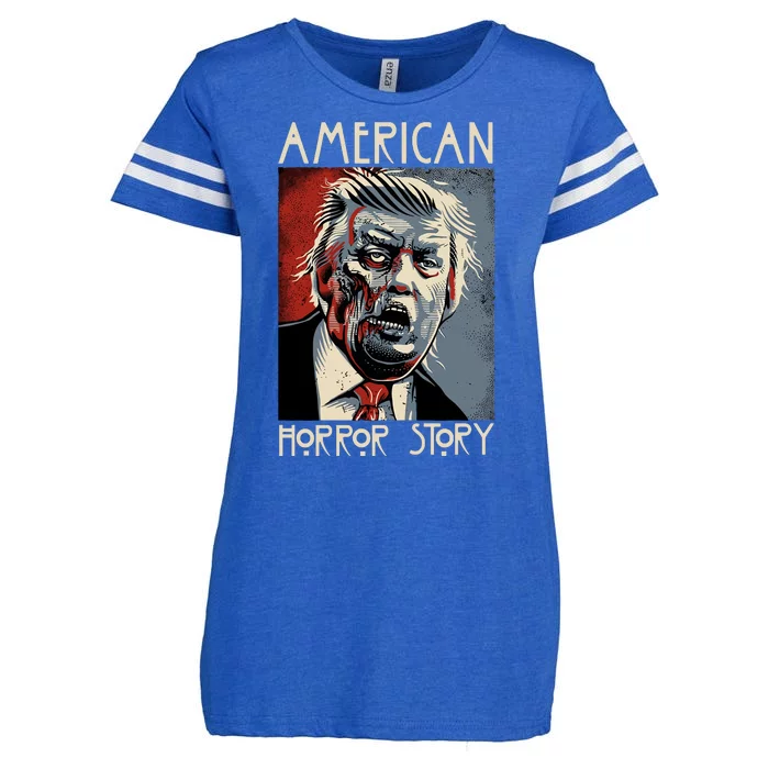 Donald Trump American Horror Story Enza Ladies Jersey Football T-Shirt