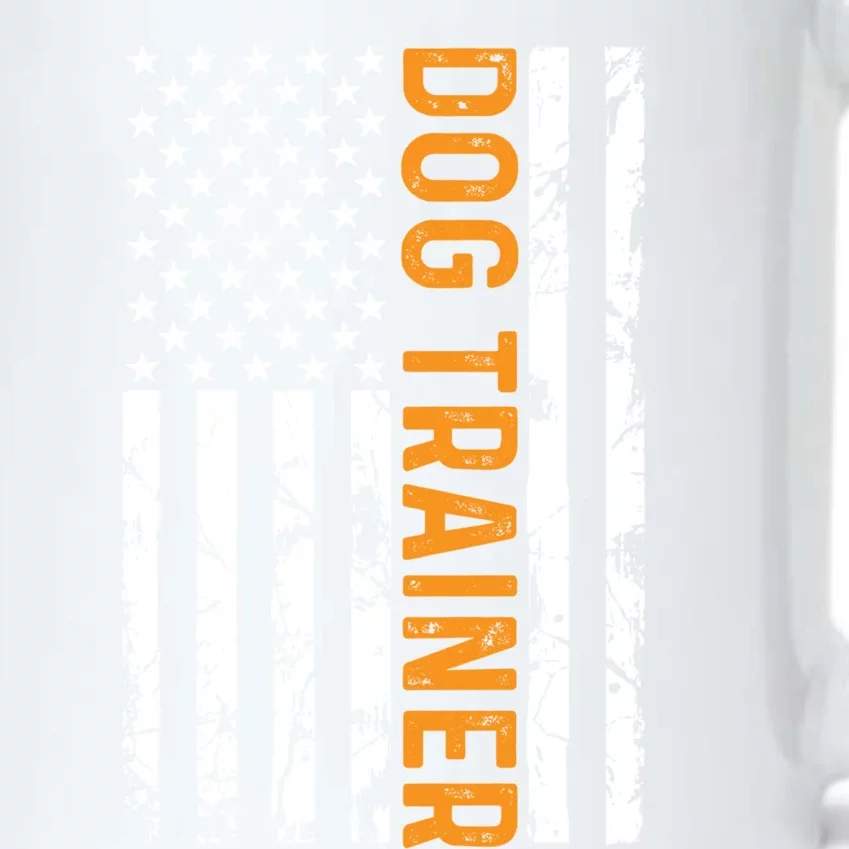 Dog Trainer American Flag Training Dogs Funny Dog Trainer Gift Black Color Changing Mug