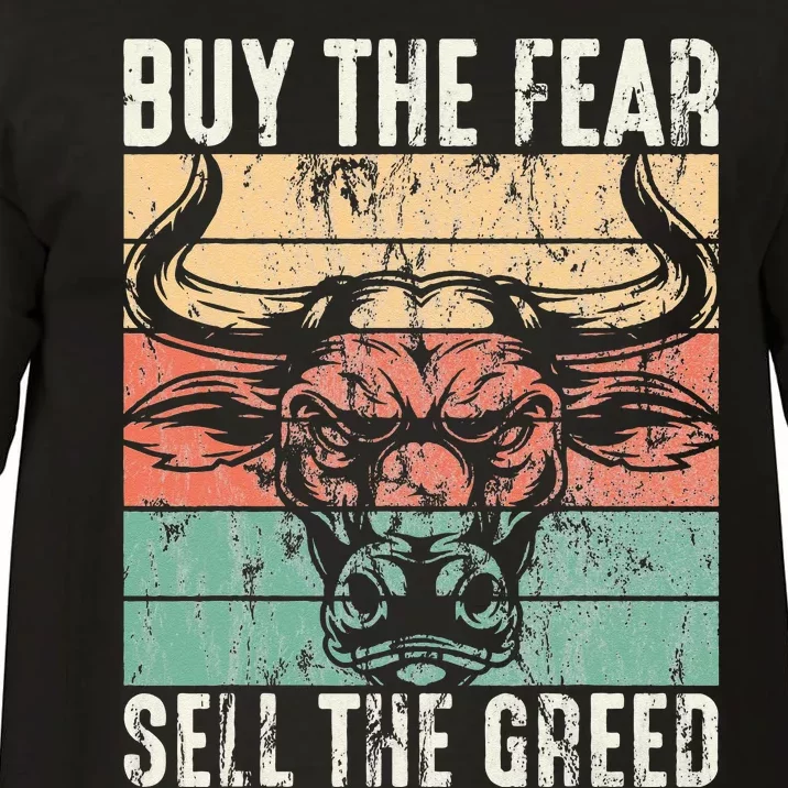 Day Trader Buy The Fear Sell The Greed Stock Market Comfort Colors T-Shirt