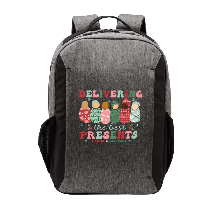 Delivering The Best Presents Labor And Delivery Nurse Christmas Vector Backpack