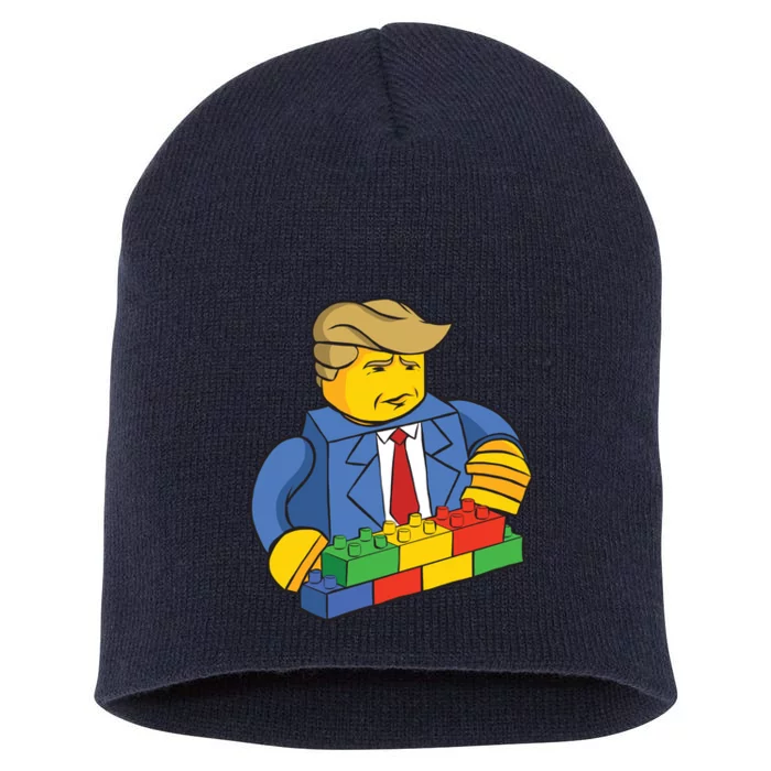 Donald Trump Building Wall Funny Toy Short Acrylic Beanie