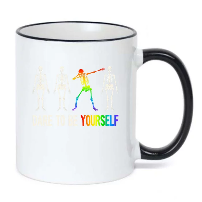 Dare To Be Yourself Gift Lgbt Pride Gift Lgbtq Gift Black Color Changing Mug