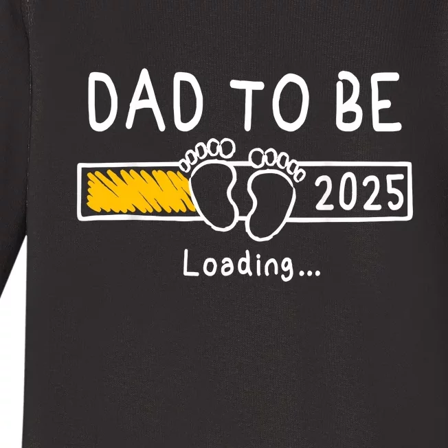 Dad To Be 2025 Dad Est 2025 Daddy To Be Promoted To Daddy Baby Long Sleeve Bodysuit