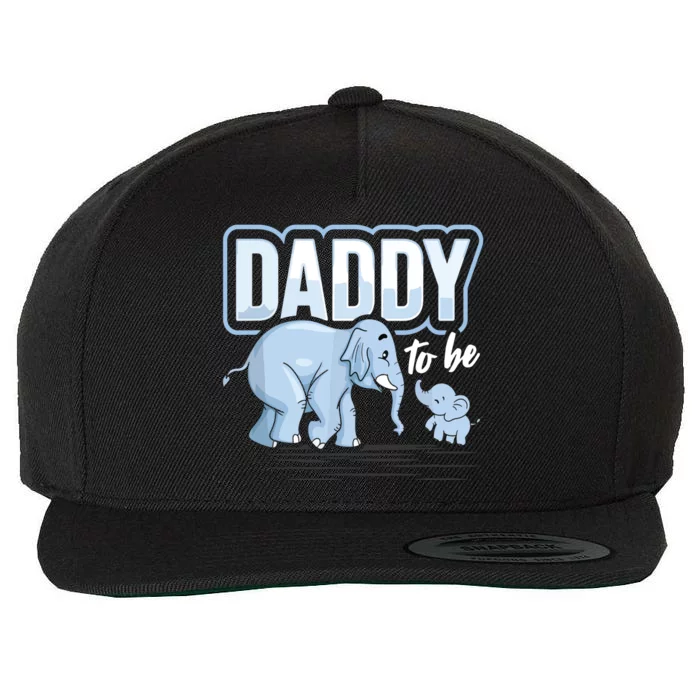 Daddy To Be Elephant Baby Shower Pregnancy Gift Soon To Be Wool Snapback Cap