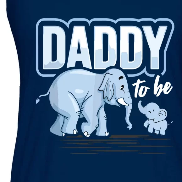 Daddy To Be Elephant Baby Shower Pregnancy Gift Soon To Be Ladies Essential Flowy Tank