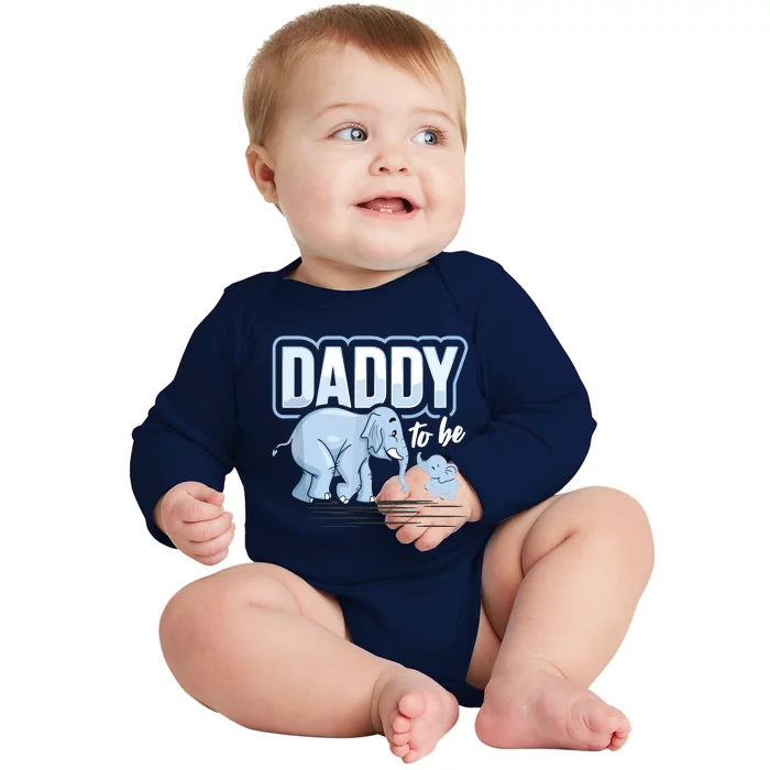 Daddy To Be Elephant Baby Shower Pregnancy Gift Soon To Be Baby Long Sleeve Bodysuit