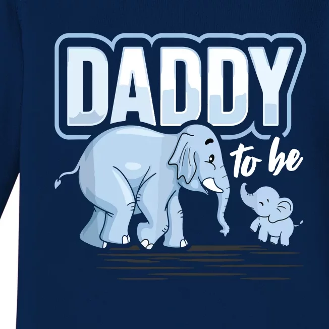 Daddy To Be Elephant Baby Shower Pregnancy Gift Soon To Be Baby Long Sleeve Bodysuit