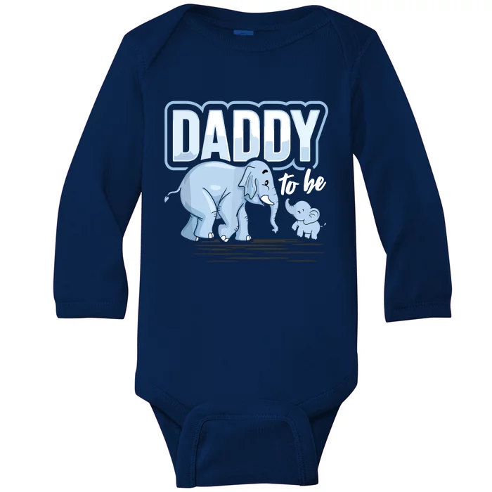 Daddy To Be Elephant Baby Shower Pregnancy Gift Soon To Be Baby Long Sleeve Bodysuit