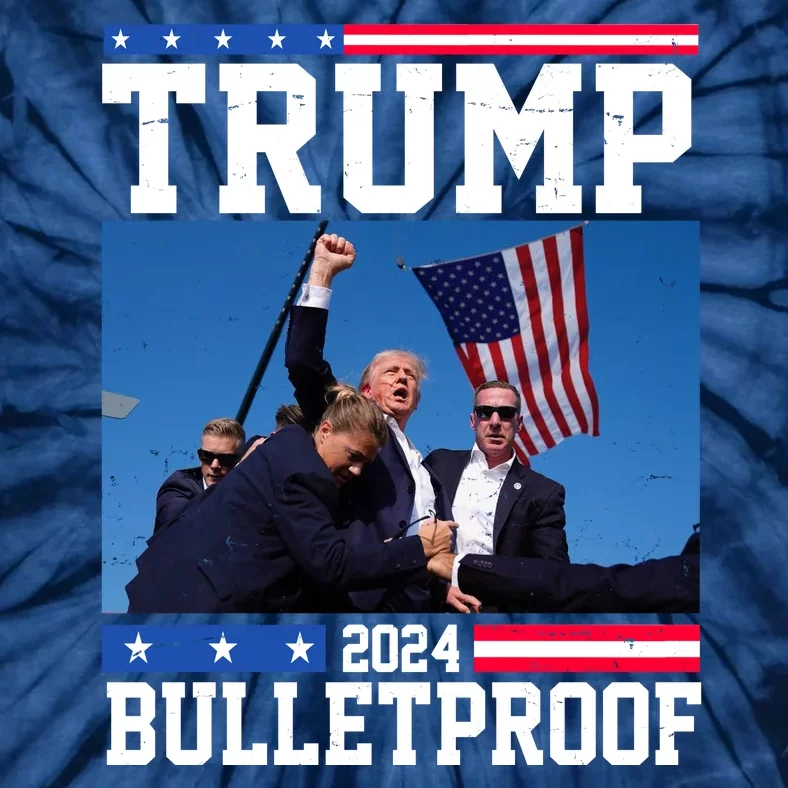 Donald Trump Bulletproof Fight Fist Legend 2024 Tie-Dye T-Shirt