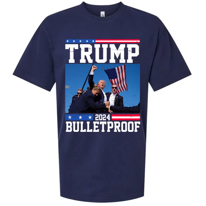 Donald Trump Bulletproof Fight Fist Legend 2024 Sueded Cloud Jersey T-Shirt