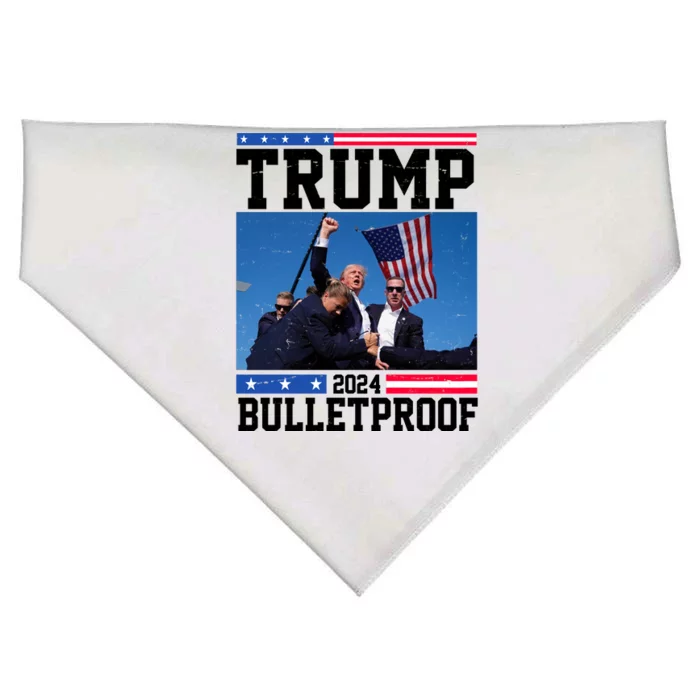 Donald Trump Bulletproof Fight Fist Legend 2024 USA-Made Doggie Bandana