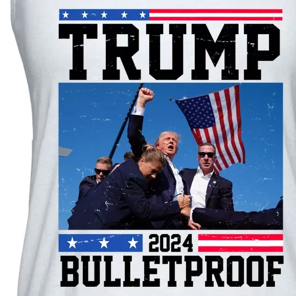 Donald Trump Bulletproof Fight Fist Legend 2024 Ladies Essential Flowy Tank